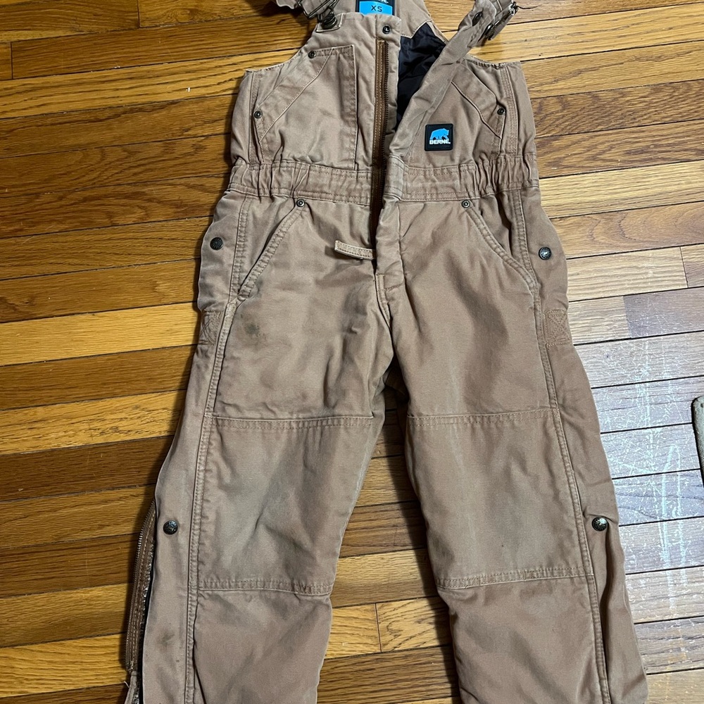 Insulated BERNE Kids Brown Overalls